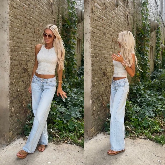 Levi's Denim - Light Wash Super Low Wide Leg LEVI’S Jeans